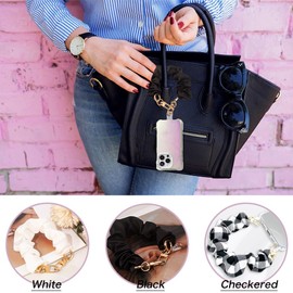 Turkalla Phone Wrist Strap, Scrunchie Phone Lanyard with Tether Tab,Anti-Drop Hands-Free Wrist Strap (I)