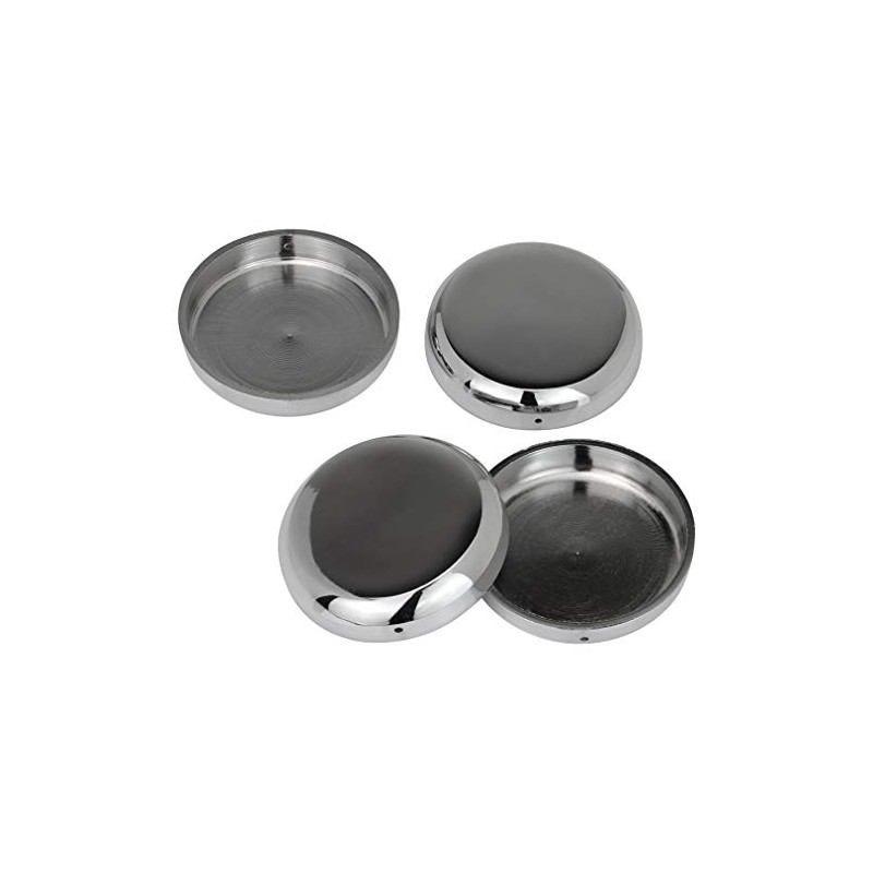 Solid Brass Furniture Coasters (Set of 4) - Chrome /