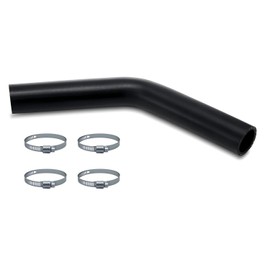 1 1/2" ID Gasoline Fuel Filler Neck Hose（45 Degree） with 4 Clamps - 15 7/8" Length Gas Tank Hose Replacement