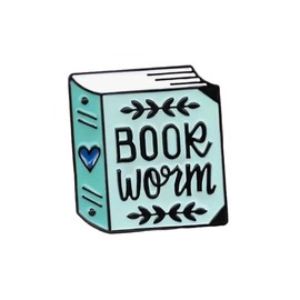 Cartoon Books Enamel Pins, Magic Book Badges Cute Collar Brooch Decorative Lapel Pins for Backpack Clothing Learning Graduation Gifts for Teacher Student Readers Book Lovers (Single)