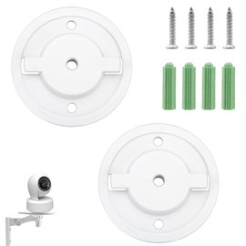 2 Set Smart Camera Wall Mounting Base Security Mounting Base Universal Mounting Holder with Screw for Monitoring Camera