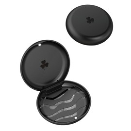 SCJJZ 1 Stück zahnschiene box,gebissdose,zahnspangendose,Zahnspangendose Spangendose Schienendose,auch für Aufbissschiene, Knirscherschiene, (schwarz)