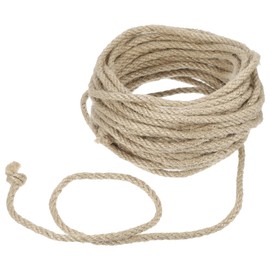 VOCOSTE Natural Sisal Rope for Scratching Post, 6 mm Diameter, 33 ft