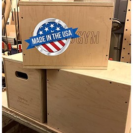 3 in 1 Plyo Box - 12"x14"x16" Flatpack Plyometric Box. New!! Logo and Laser Letter Engraving Options!!!