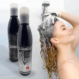 Pack 2 Shampoo Matizador Negro 250ml D Conde