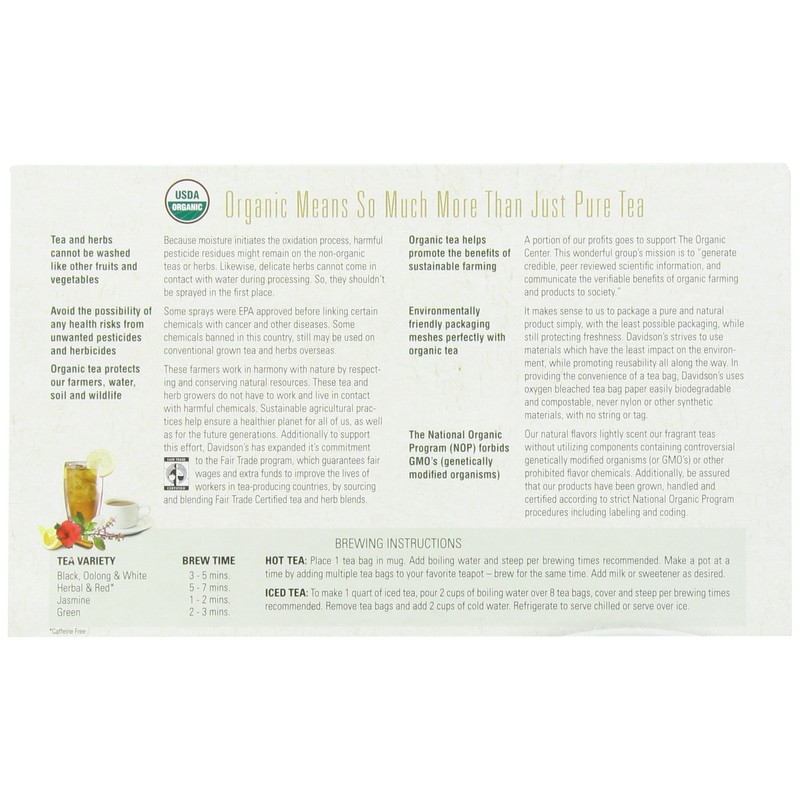 Davidson's Organics, Children's Tea, 100-count Unwrapped Tea Bags