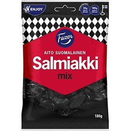 Fazer Salmiakki Mix Wine g with liq Liquorice 2 Packs of 180g