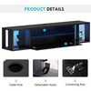DlandHome Floating TV Stand with LED Lights, Wall Mounted TV