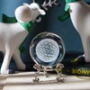 3D Paperweight with Crystal Ball Flower of Life with Stand