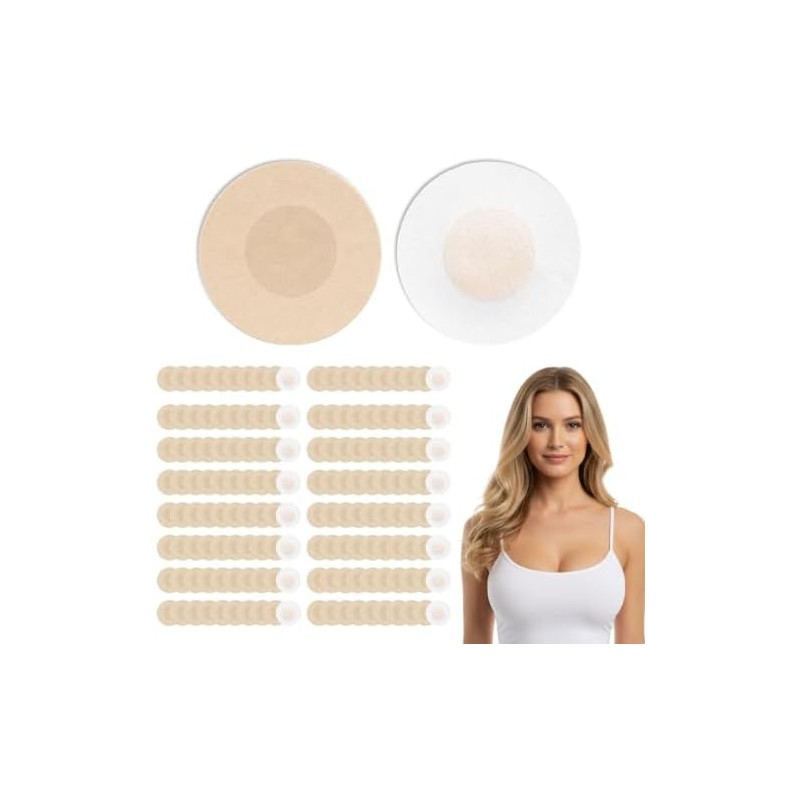 200pcs Pezoneras Adhesiva Desechables Suaves Invisibles
