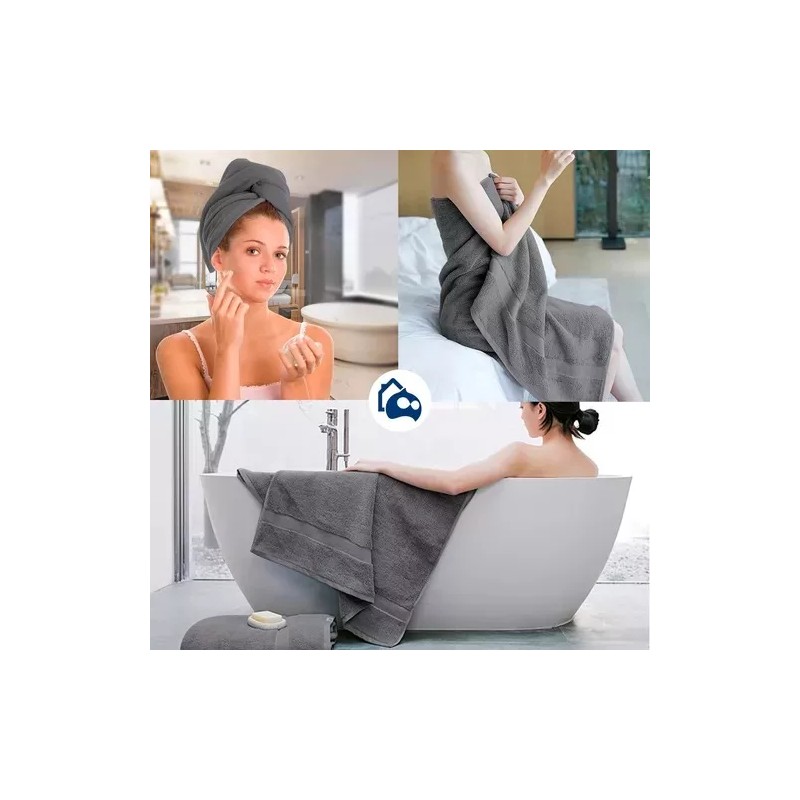 Bluelander Toalla De Baño 140*70 Cm 100% Algodón Absorbente 1pz