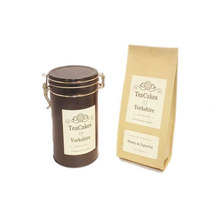 Honey & Liquorice Herbal Tea 100g Airseal Caddy Loose Leaf