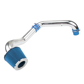 KAX Cold Air Intake for 2.75" Intake Filters System Kits Fit for Civic CX DX LX 1996 1997 1998 with 1.6L L4, 2.75" High Flow Aluminum (Blue)