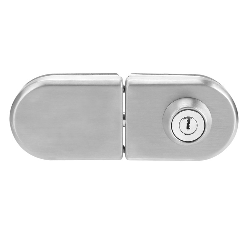 10~12mm Stainless Steel Glass Door Lock with Keys Open/Close Home