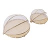 2Pcs Food Serving Tent Basket Fly Skeeter Insect Resistant Bamboo