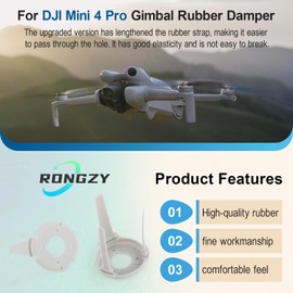 for DJI Mini 4 Pro Gimbal Shock Absorption Rubber Replacement for Mini 4 Pro Damper Rubber Gimbal Camera Shock Absorber Drones Accessories Parts with Repair Tools(Left and Right Rubber)