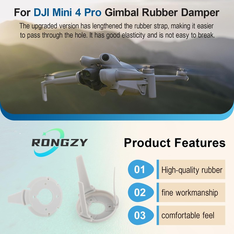 for DJI Mini 4 Pro Gimbal Shock Absorption Rubber Replacement
