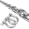 Stainless Steel Chain, with Shackles Metal Link Chain Lsqurel Heavy
