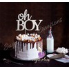 Oh Boy - Decoración para tarta, diseño de purpurina, color