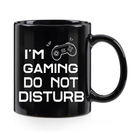 WENSSY Gaming Mugs, Gamer Gifts, Gaming Gifts for Men, I'm Gaming Do Not Disturb Mug, Gamer Gifts for Teen Boys, Gamer Mug, Christmas Birthday Gifts for Game Lovers 11 OZ Black Handle