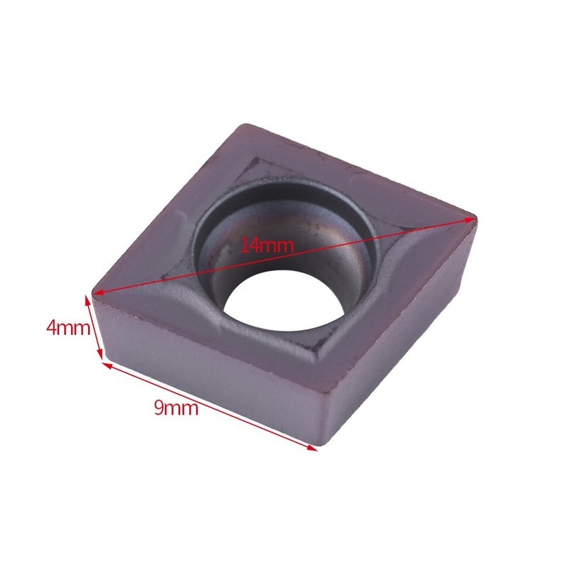 Akozon 10pcs CNC Carbide Chip Insert Blade Cutter Lathe Turning