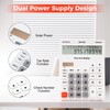 DUPOTA Calculator Desk Calculator Large Buttons Extra Large Display 12-Digit
