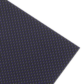 sourcing map Carbon Fiber Sheet 250x100x3mm 3K Carbon Fiber Board with Metallic Threads Plain Weave Glossy Surface Laminate Plate Panel for Automotive, Cars, RC Models, Drones, DIY, Blue