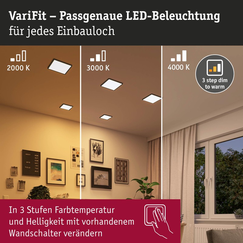 Paulmann Areo 93101 LED Panel Recessed Panel IP44 175 x
