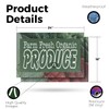 Farm Fresh Organic Produce Vinyl Decal 2 Pack of 18