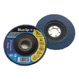 Homesmart 1 Pack 115mm Flap Disc 80 Grit for Angle Grinders Durable Zirconium Oxide Ideal for Grinding, Polishing, and Surface Preparation on Metal, Wood, and More Perfect Tool for DIY Projects