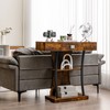 Multigot Console Table, T-Shaped Hallway Sofa Side Table with Drawer,
