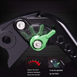 Adjustable Short Brake Clutch Levers for Kawasaki Z900/Z650 2017-2020, VERSYS 1000 2015-2020, Ninja 650R/ER-6F/EX650 2017-2020