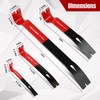 TOOLEAGUE 4Pcs Flat Pry Bar Set,5-1/2",7-1/2",10",15" Utility Heavy Duty Crow