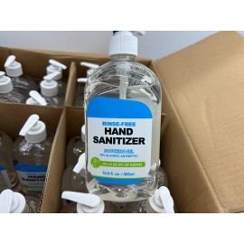 Unbranded Case Of 24 Hand Sanitizer Rinse Free Soothing Gel 16.9 FL oz Bottles 70% Alcohol