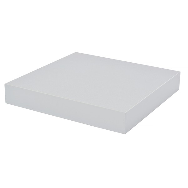 DURAline Floating Wall Shelf, Silver, 38 x 23.5 x 23.5