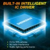 SHENKENUO 8000K ICE BLUE Bulbs Combo LED Headlight High Low