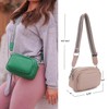SG SUGU Small Crossbody Purse for Women Trendy Triple Zip
