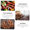 Totority 1set Stainless Steel Barbecue Probe Clips Adjustable Thermometer Holder