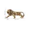 iplusmile Metal Lion Ornament Realistic Lion Figurine for Home Decor