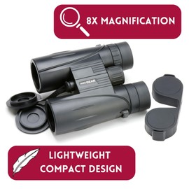 Whitby Gear 8x 42mm Compact Binoculars, Hiking and Wildlife Watching High-Definition Optics, Lightweight and Portable Design - Birdwatching, Travel, Events - Your Adventure Companion for the Outdoors