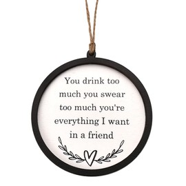 Best Friend Ornaments for Christmas Tree Friendship Gifts for Women Friends Bestie Birthday Gifts for Girls Bestfriend Graduation Gifts for Friends Female Hanging Ornament Friend Keepsake Gift Ideas