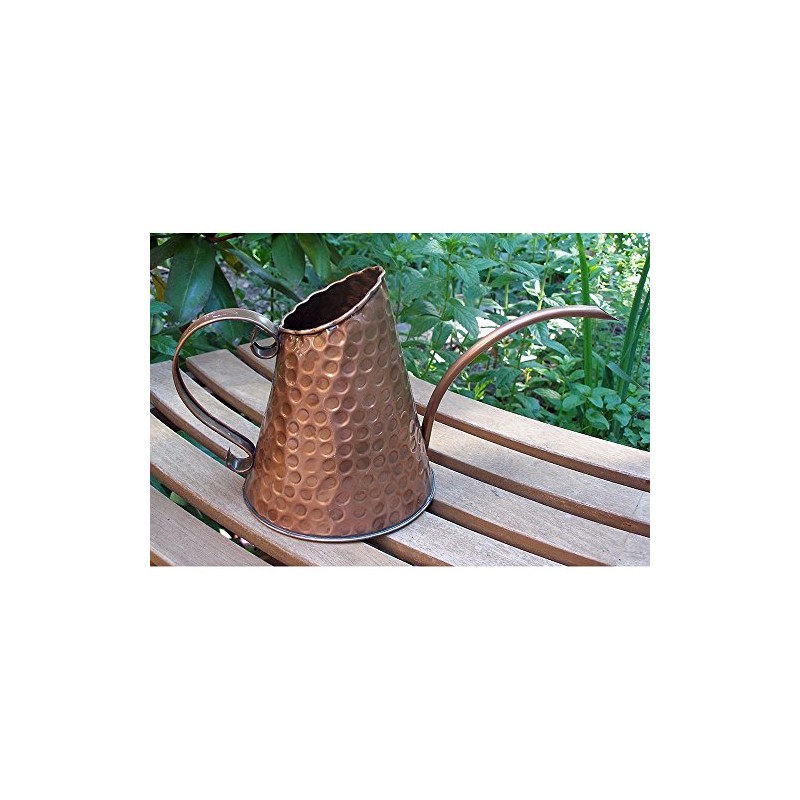 Achla Designs Dainty Hammered Copper Watering Can, 3 Pint