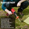 4/8/12/ Pack Screw in Tent Stakes Heavy Duty,8 Inch Ground