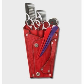 Hairdressing Scissors House Beauty Salon Belt Pouch Haircut Scissors Case RD (WC9C115) / 미용 가위집 미용실 벨트 파우치 이발 가위 케이스 RD (WC9C115)