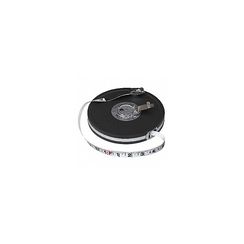 Long Tape Measure, 1/2 in x 50 ft, Black