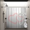 Yapicoco Shower Curtain Hooks Rings for Bathroom, 12PCS Gemstone Crystal