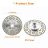 Electroplated Diamond Cutting Grinding Disc,BRSCHNITT 4 inch 105mm for Granite