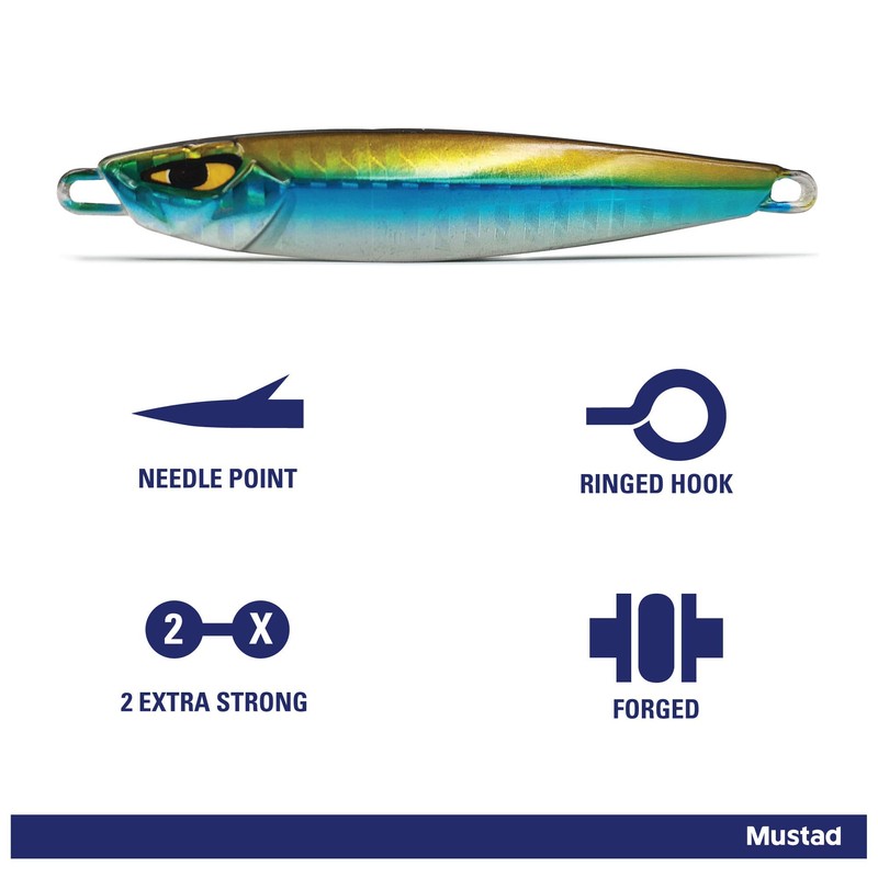 Mustad Tracershot Casting Jig, 30g, Ghost