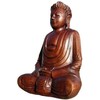 Wogeka Super Beautiful 20 cm Hand Bottom Buddha Meditation Wood