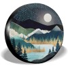 cozipink 15" Spare Tire Cover Wheel Covers for RV Camper